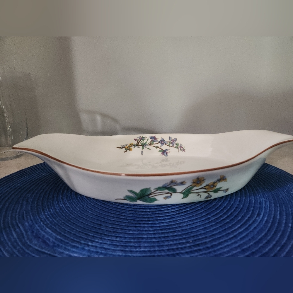 Woodhill Floral Porcelain Bakeware/Serving Dish 12 1/2" X 7"